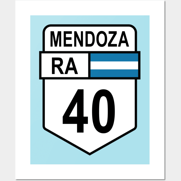 Ruta 40 Mendoza Wall Art by Cerealbox Labs